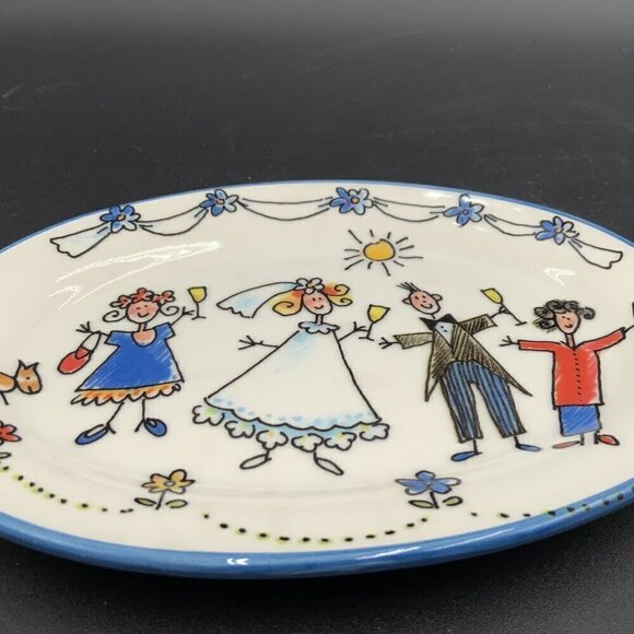 Designed by Brunelli Made in Italy Oval Wedding Party Trinket Dish - Picture 2 of 6